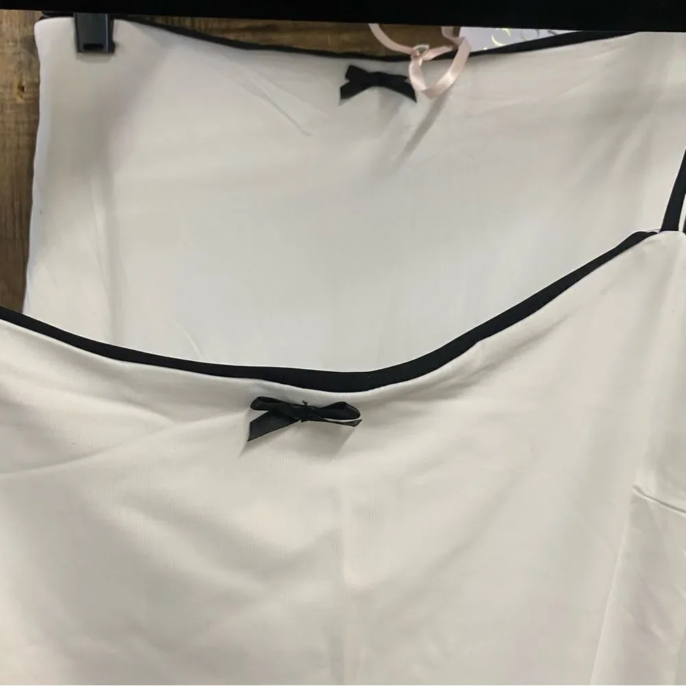 NWT More To Come Koral Maxi Skirt Set White tank stretch Y2K Revolve M - Picture 9 of 11